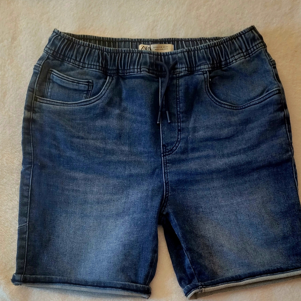 Zara Men's Blue Denim Shorts
